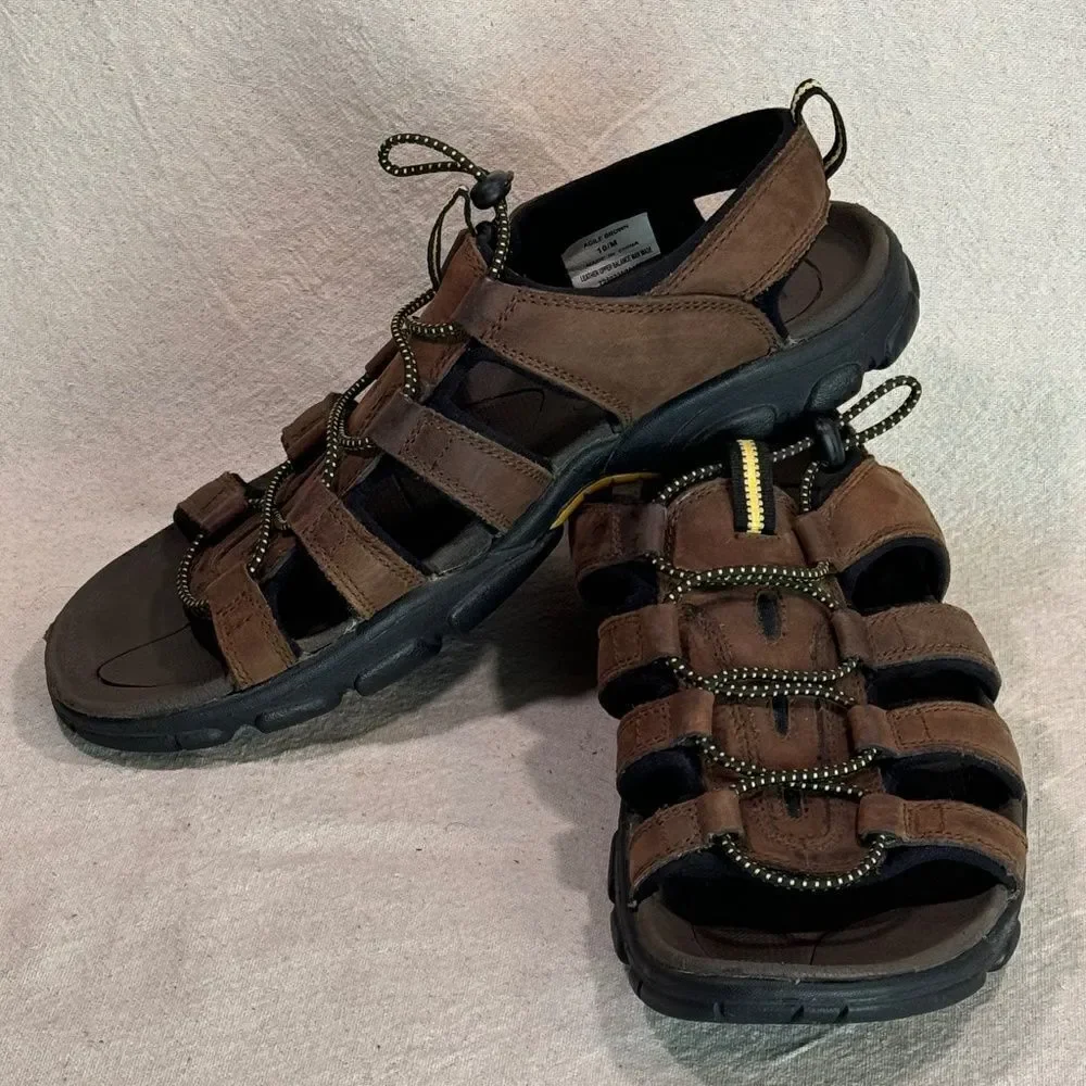 Everest 'Agile Brown' Hiking Water Sandals Mens Size 10.5M